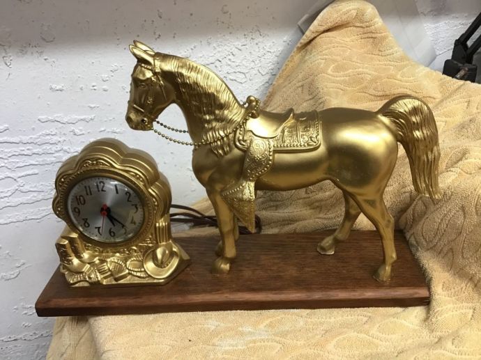 1950’s Horse Clock- Great Working Condition 