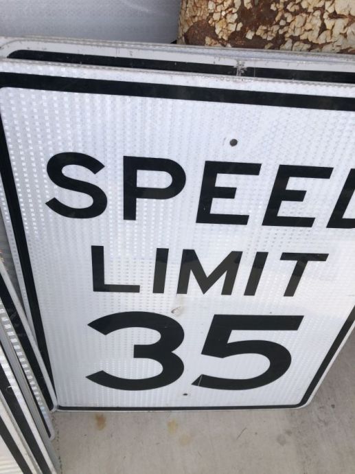 Retired Highway Speed Signs