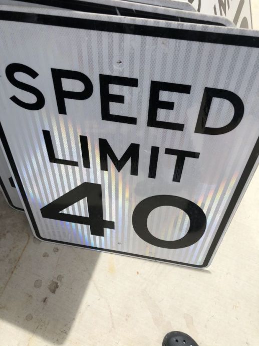 Vintage Highway Speed Signs